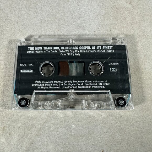 The New Tradition Bluegrass Gospel At Its Finest Cassette 1990 Smoky Mountain - Picture 4 of 4
